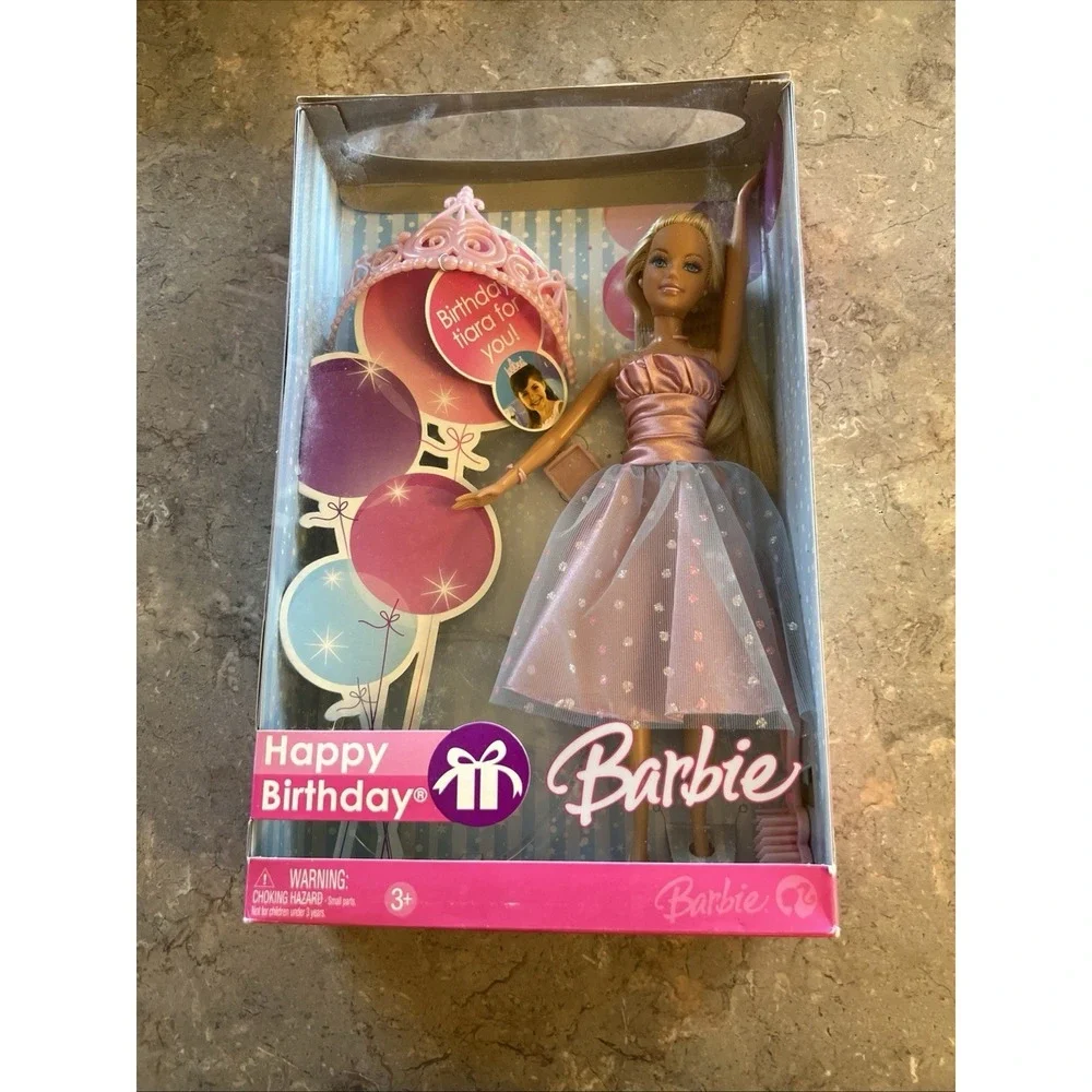 Mattel 2006 Happy Birthday Barbie Doll & Tiara